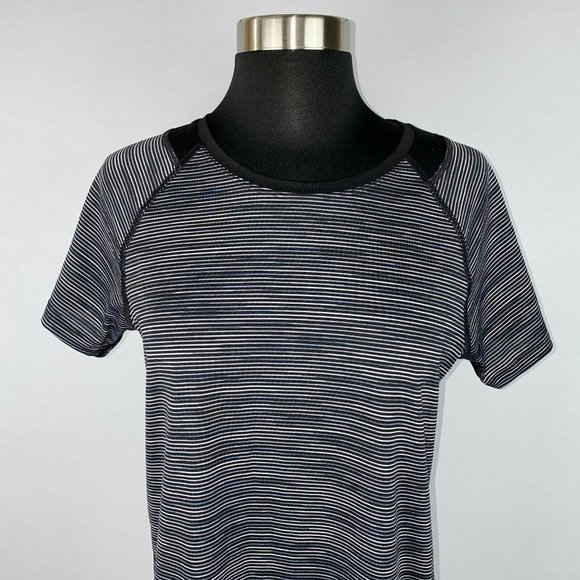Tek Gear Dry Tek S Striped Activewear Tee - Picture 2 of 8